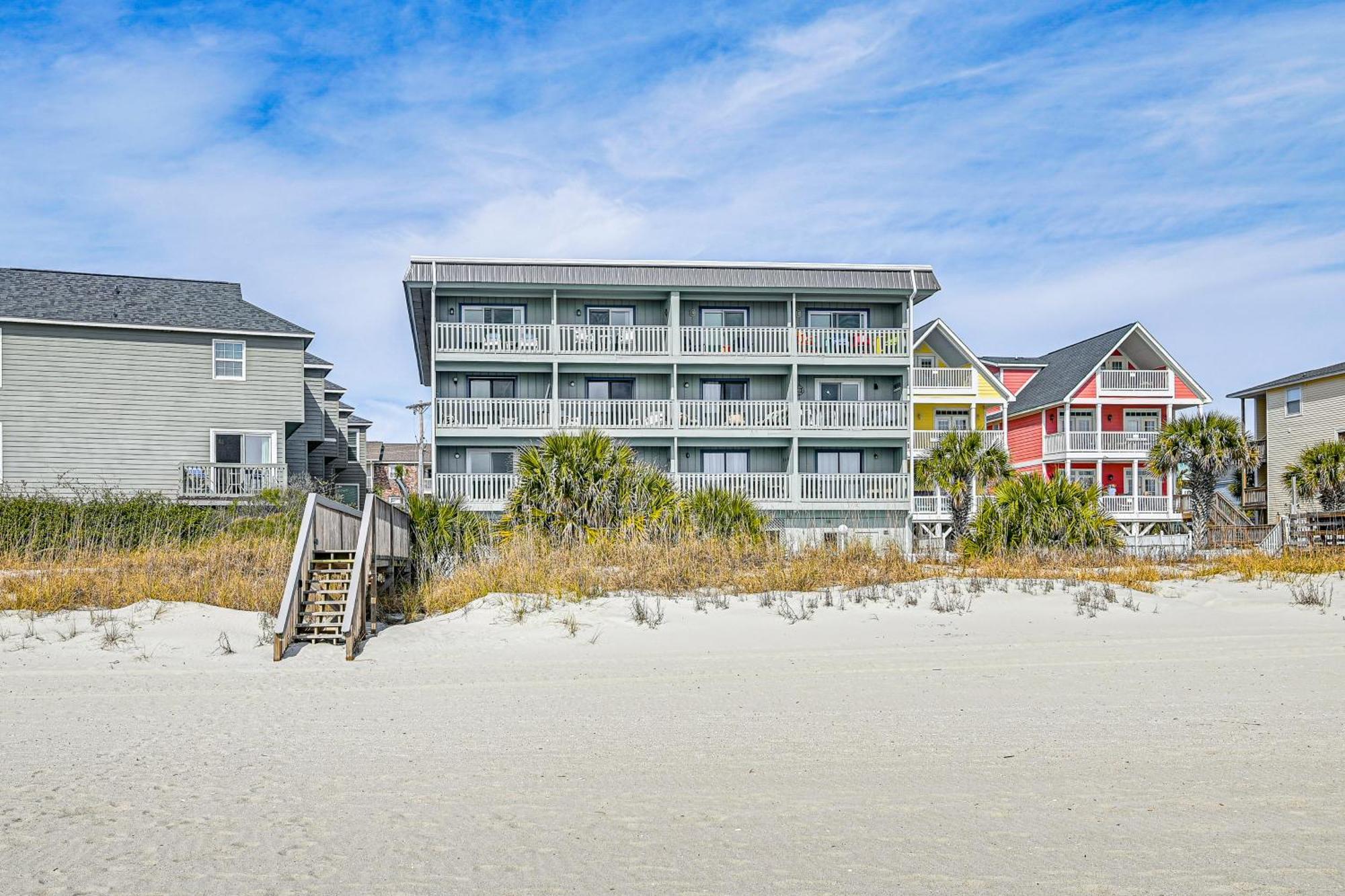 On-The-Beach Escape Oceanfront In Surfside! Myrtle Beach Eksteriør billede