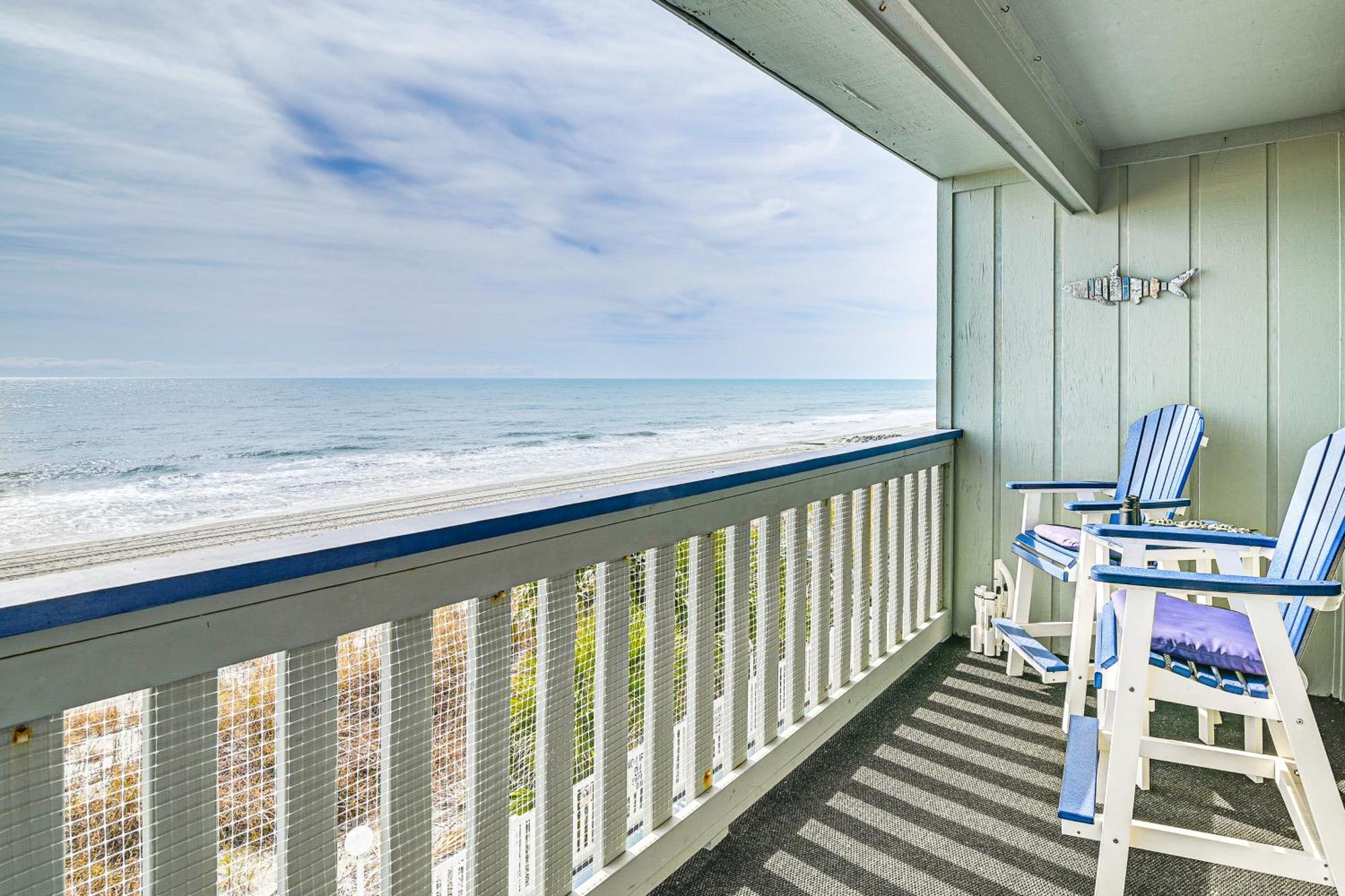 On-The-Beach Escape Oceanfront In Surfside! Myrtle Beach Eksteriør billede