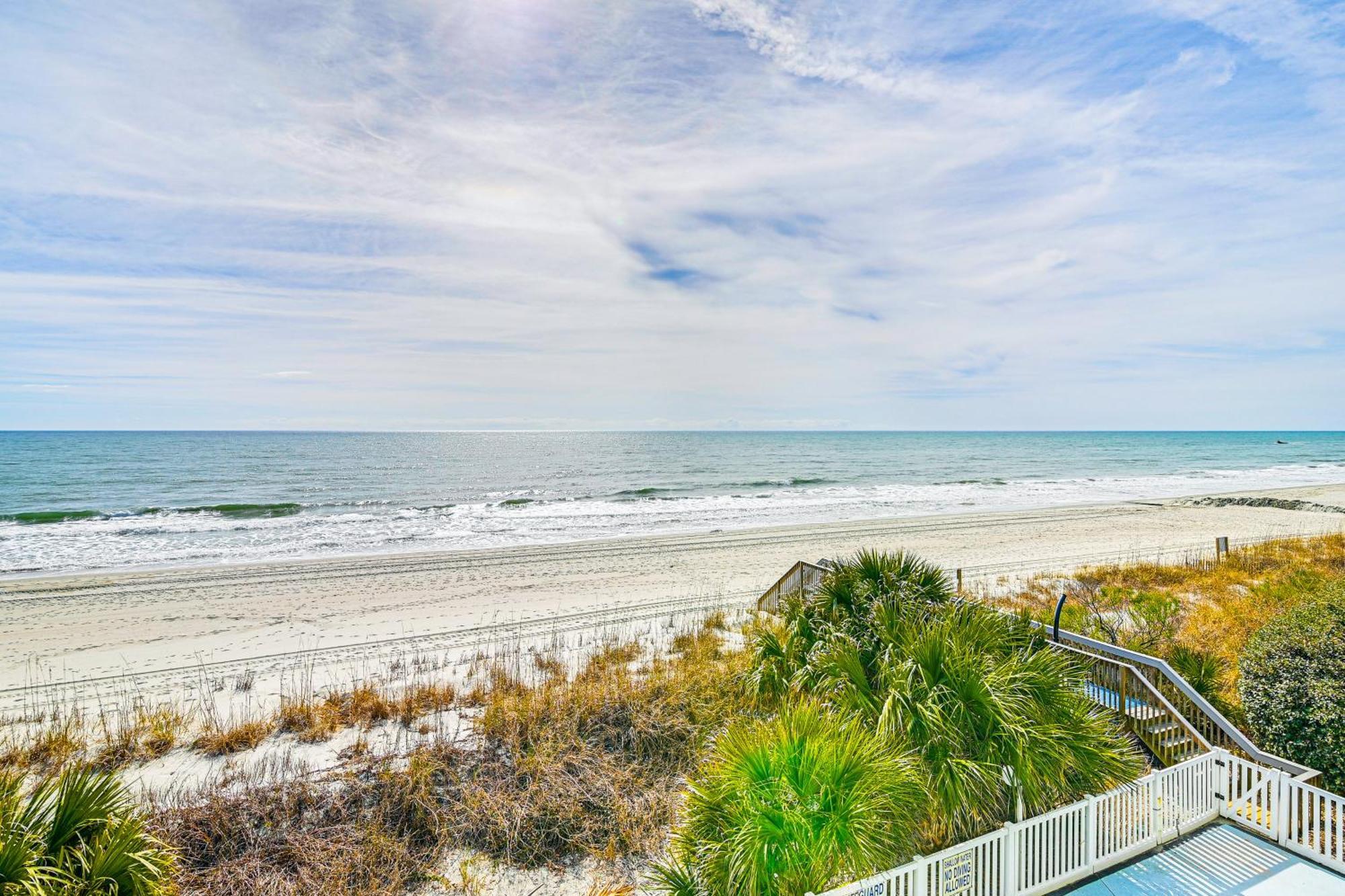 On-The-Beach Escape Oceanfront In Surfside! Myrtle Beach Eksteriør billede